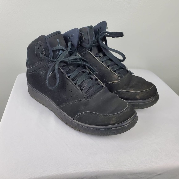 Junior Nike Jordan 1 Flight 5 Black Basketball Trainers 881440 010 Size 7y - Picture 4 of 16